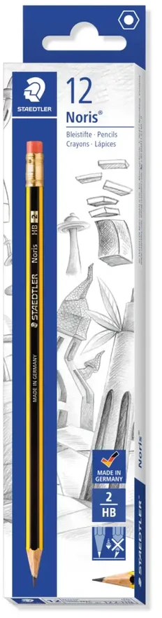 Staedtler HB NORIS techninis pieštukas su trintuku (ST1040)