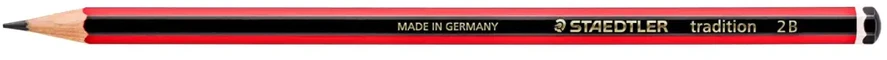 Staedtler tradition 110, 2B, Juodas, Raudona, Hexagonal, PEFC, 2 mm, 1 pc(s)