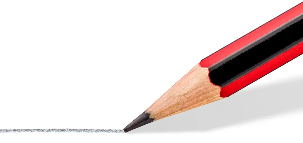 Staedtler tradition 110, 2B, Juodas, Raudona, Hexagonal, PEFC, 2 mm, 1 pc(s)