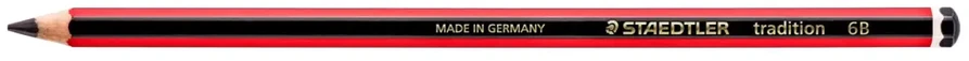 Staedtler 110-6B, 6B, Juodas, Raudona, 12 pc(s)