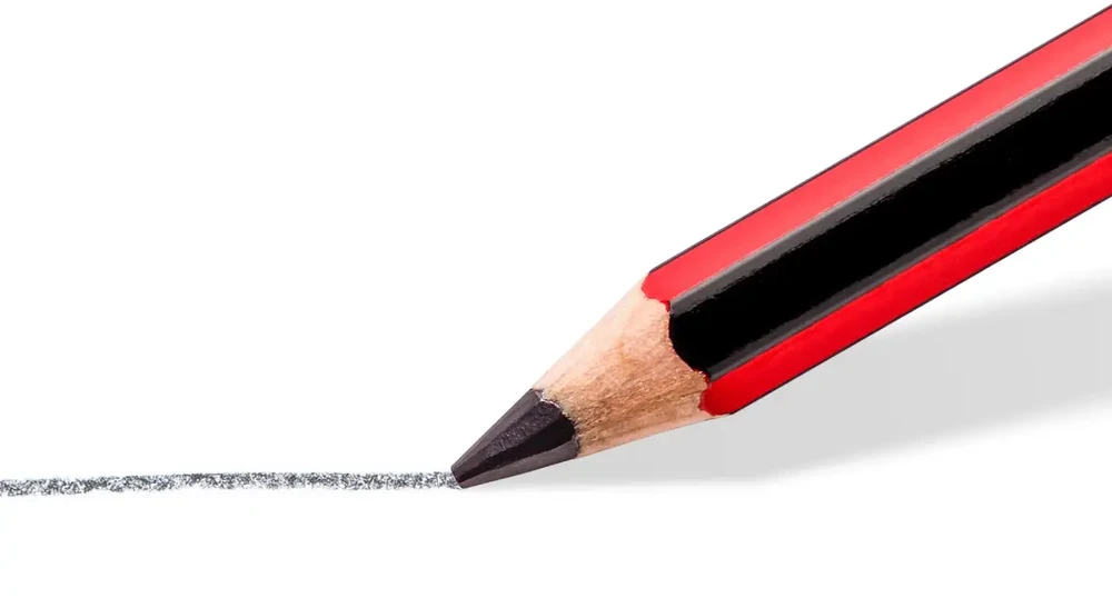 Staedtler 110-6B, 6B, Juodas, Raudona, 12 pc(s)