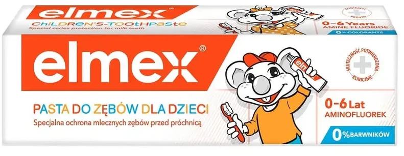 Elmex dantų pasta vaikams nuo 0 iki 6 metų, 50 ml