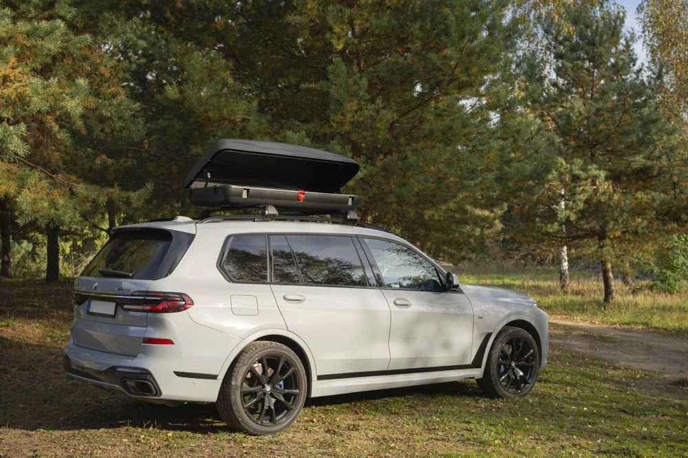 4IQ Automobilio stogo bagažinė, 320 l, vienpusė