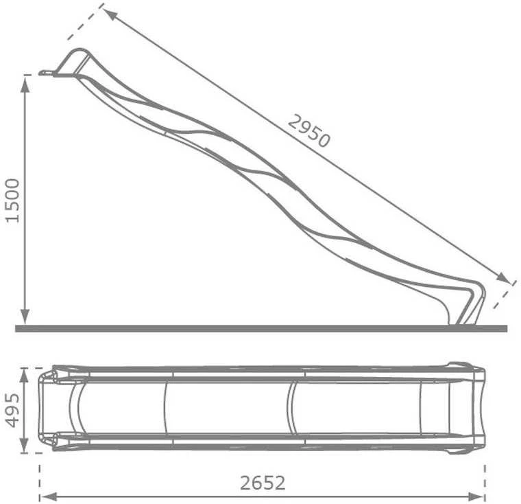 4IQ Čiuožykla 290 cm, antracitas