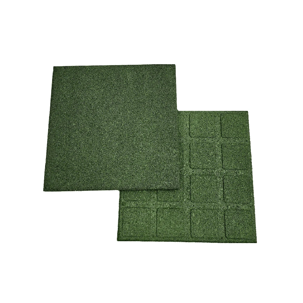 4IQ Guminė grindų danga, 50x50x2cm, raudona