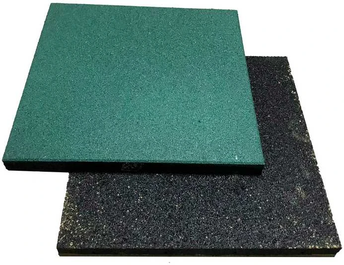 4IQ Guminė grindų danga, 50x50x2cm, žalia