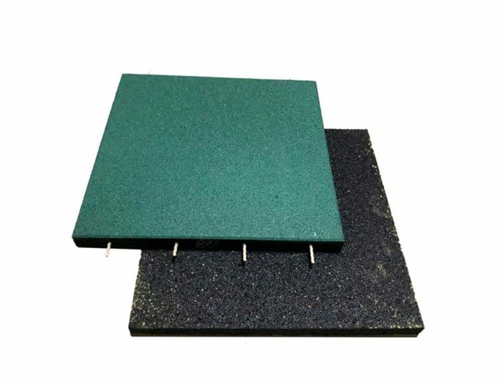 4IQ Guminė grindų danga 50x50x4cm, žalia