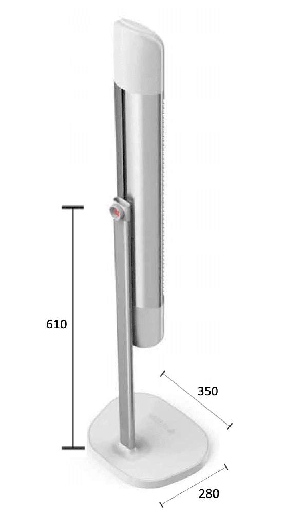 4IQ Infraraudonųjų spindulių šildytuvas “Mila” 2500W, baltas
