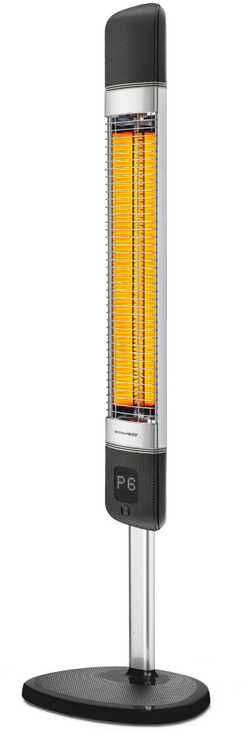 4IQ Infraraudonųjų spindulių šildytuvas “Mila” 2500W, juodas