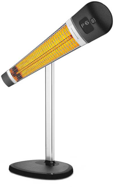 4IQ Infraraudonųjų spindulių šildytuvas “Mila” 2500W, juodas