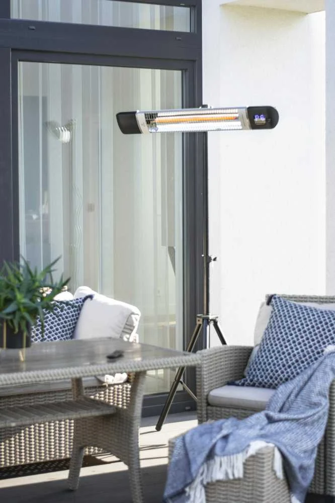 4IQ Infraraudonųjų spindulių šildytuvas “Tora - WiFi” 2500W, juodas