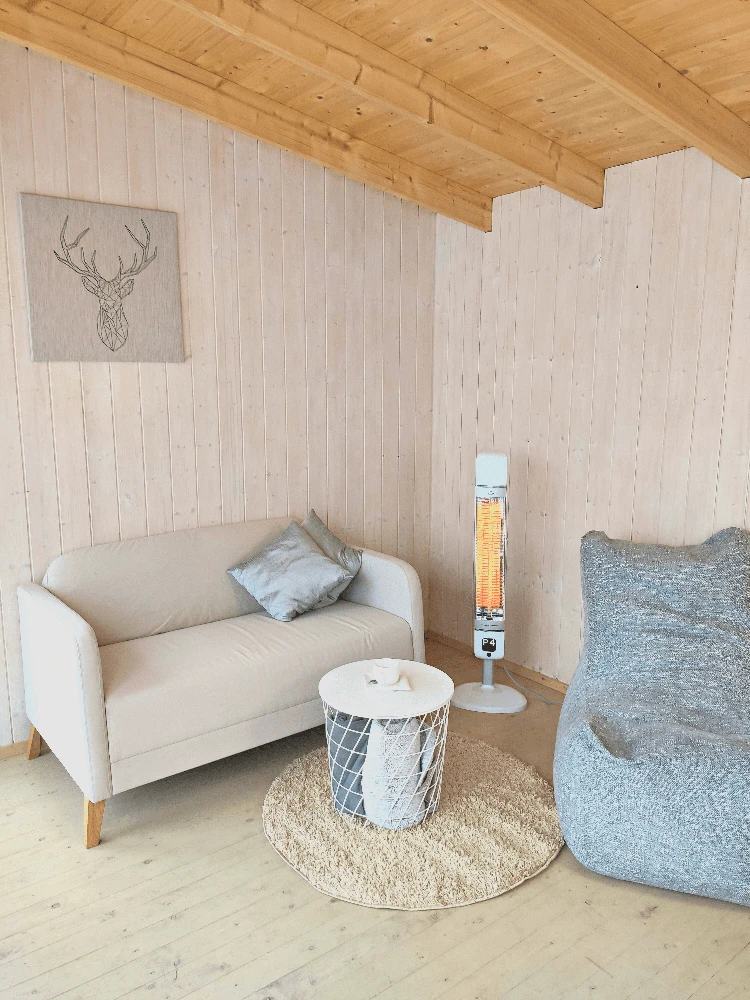 4IQ Infraraudonųjų spindulių šildytuvas “Mila” 2500W, baltas