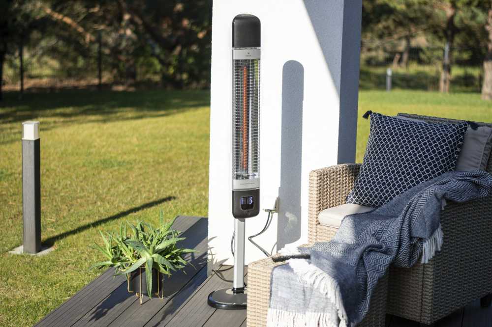4IQ Infraraudonųjų spindulių šildytuvas “Mila-WiFi” 2500W, juodas