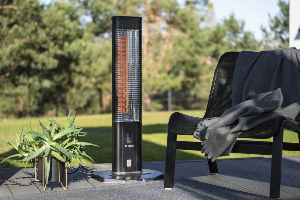 4IQ Infraraudonųjų spindulių šildytuvas “Joris” 2000W, juodas