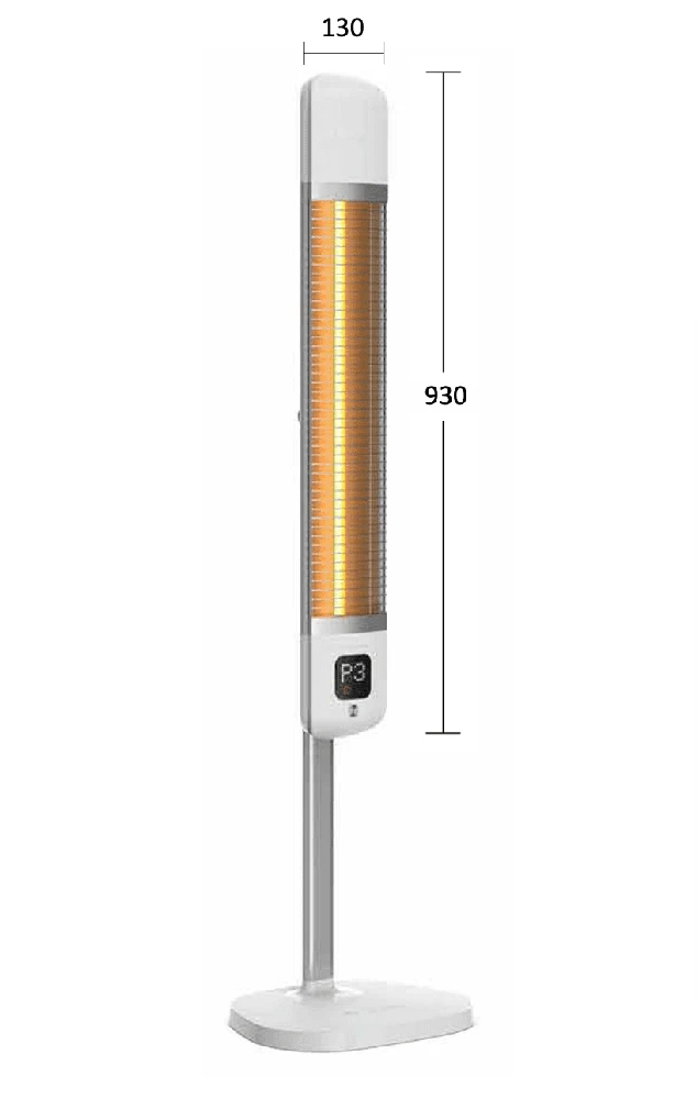 4IQ Infraraudonųjų spindulių šildytuvas “Mila” 2500W, baltas