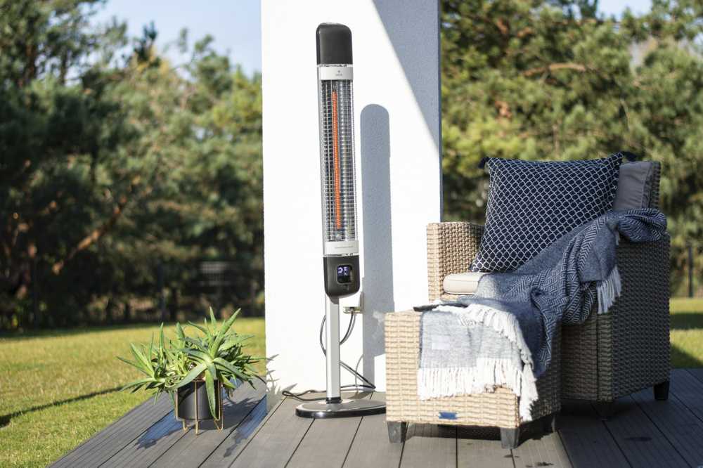 4IQ Infraraudonųjų spindulių šildytuvas “Mila” 2500W, juodas