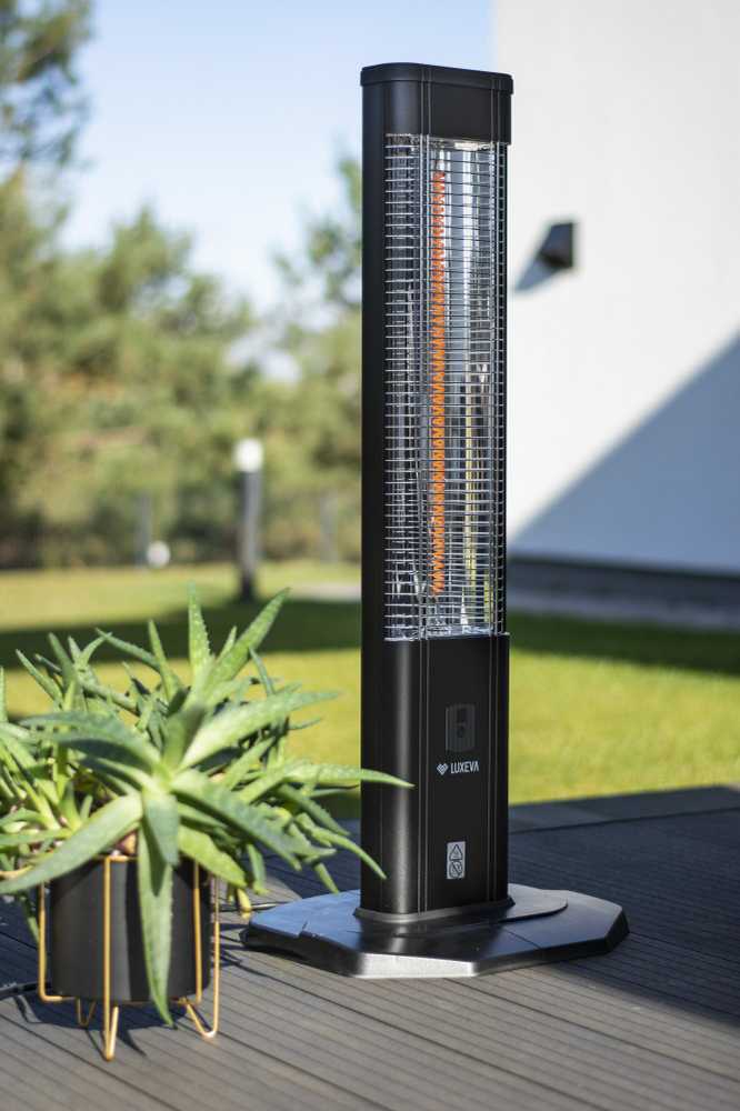 4IQ Infraraudonųjų spindulių šildytuvas “Joris” 2000W, juodas