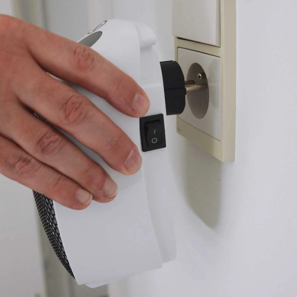 4IQ Keraminis kištukinis šildytuvas 400W, baltas
