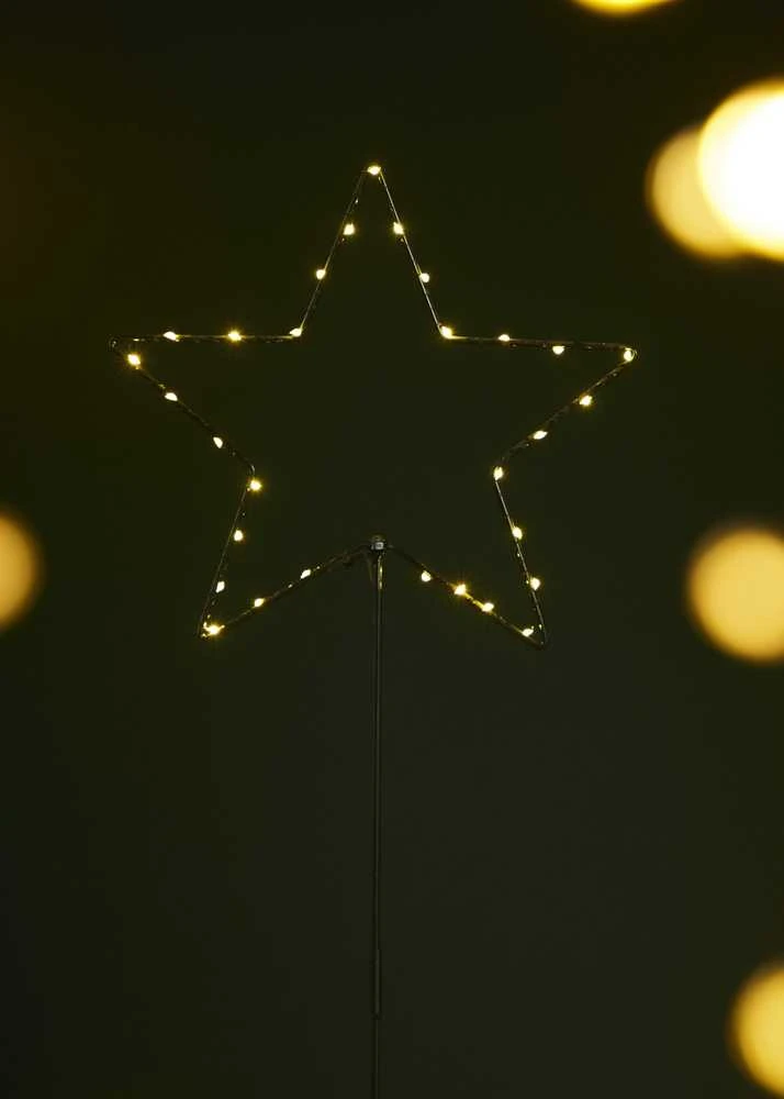 4IQ LED dekoracija "Žvaigždė", šilta balta