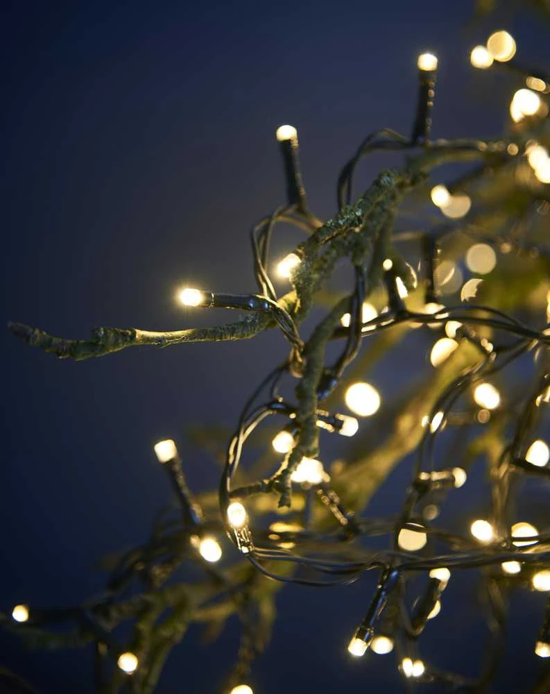 4IQ LED lempučių girlianda, 300 LED, 25m, šilta balta