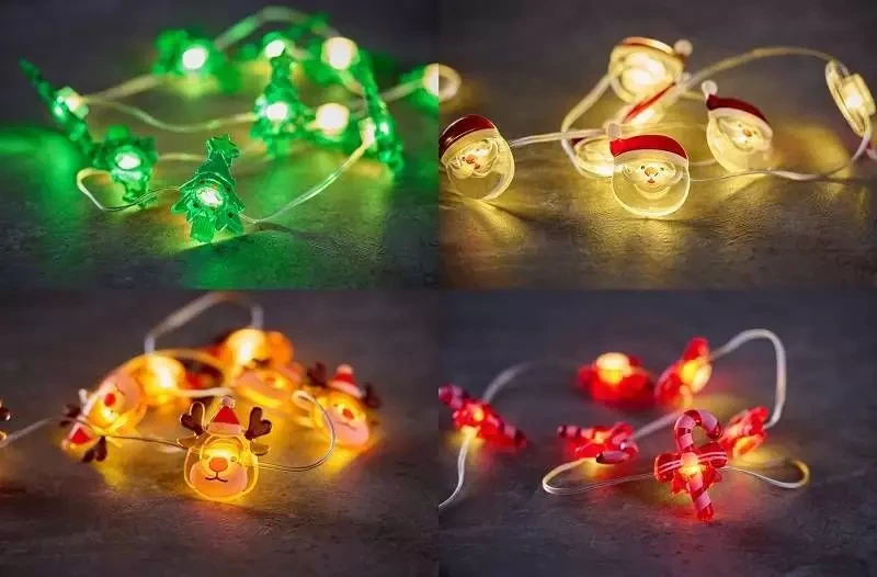 4IQ LED lempučių girlianda "Kalėdų eglutė"