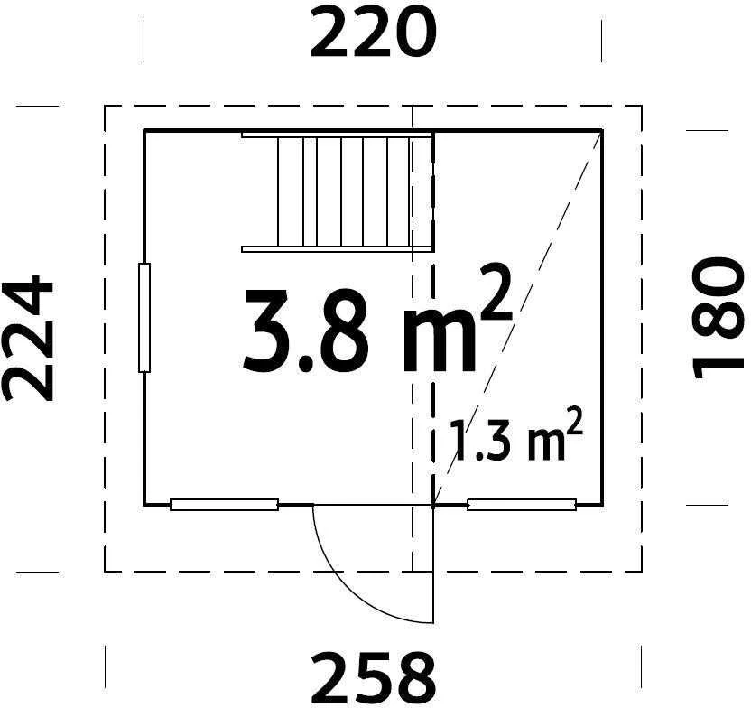 4IQ Medinis vaikų žaidimų namelis "Pumpurėlis"