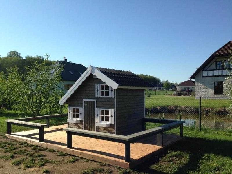 4IQ Medinis vaikų žaidimų namelis "Pumpurėlis"