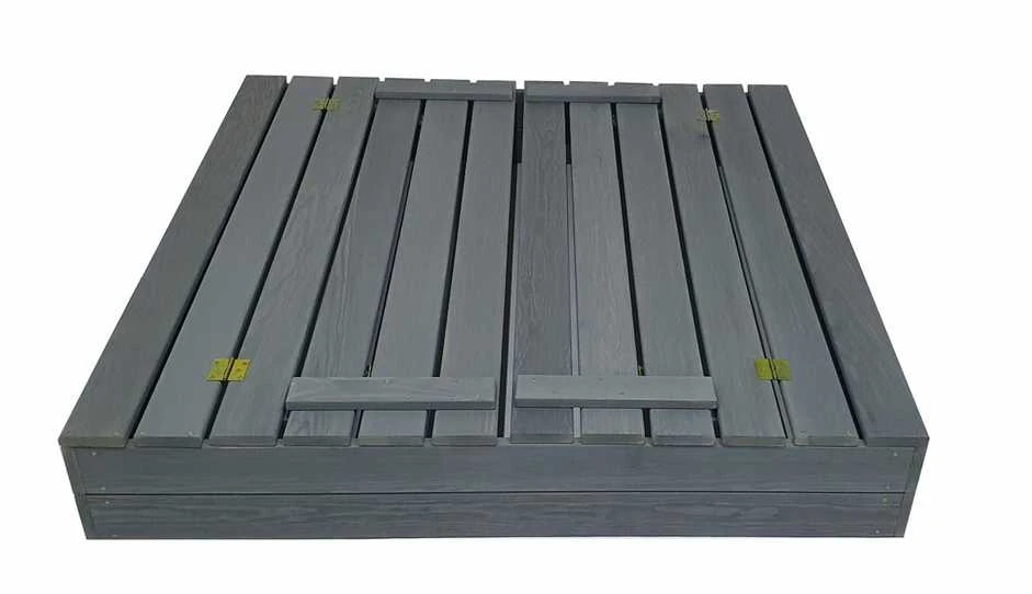 Smėlio dėžė 4IQ Bonus Orbis, 120x120 cm, su patiesalu, pilka