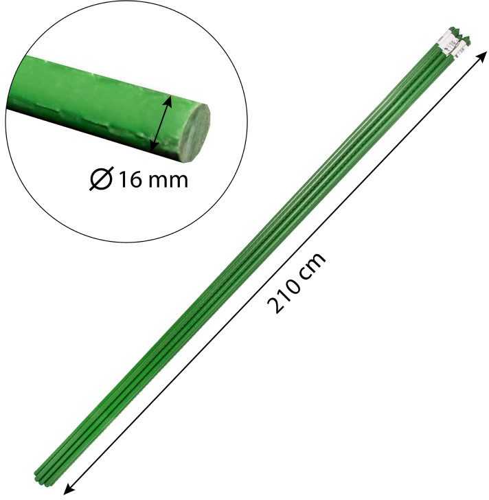 Atraminių kuoliukų rinkinys, 10 vnt, 210 cm