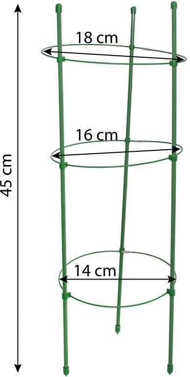 Augalų atrama “Žiedas”, 45 cm, metalinė