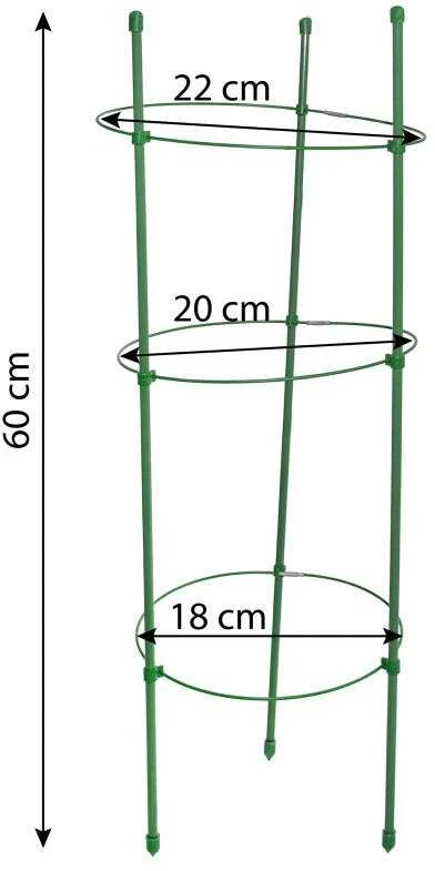 Augalų atrama “Žiedas”, 60 cm, metalinė