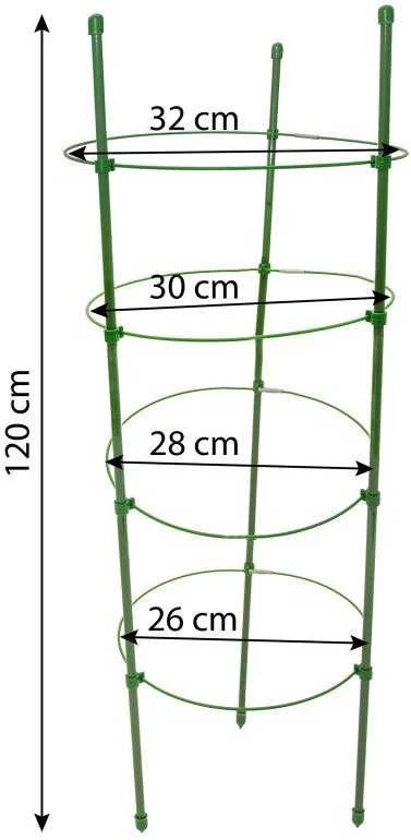 Augalų atrama "Žiedas", 120 cm, metalinė