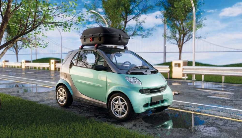 Automobilio stogo bagažinė, 270 l, vienpusė