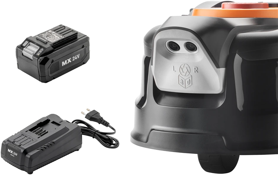 Belaidis vejos pjovimo robotas Lawnmaster, 24 V, 8 Ah, 400 m2