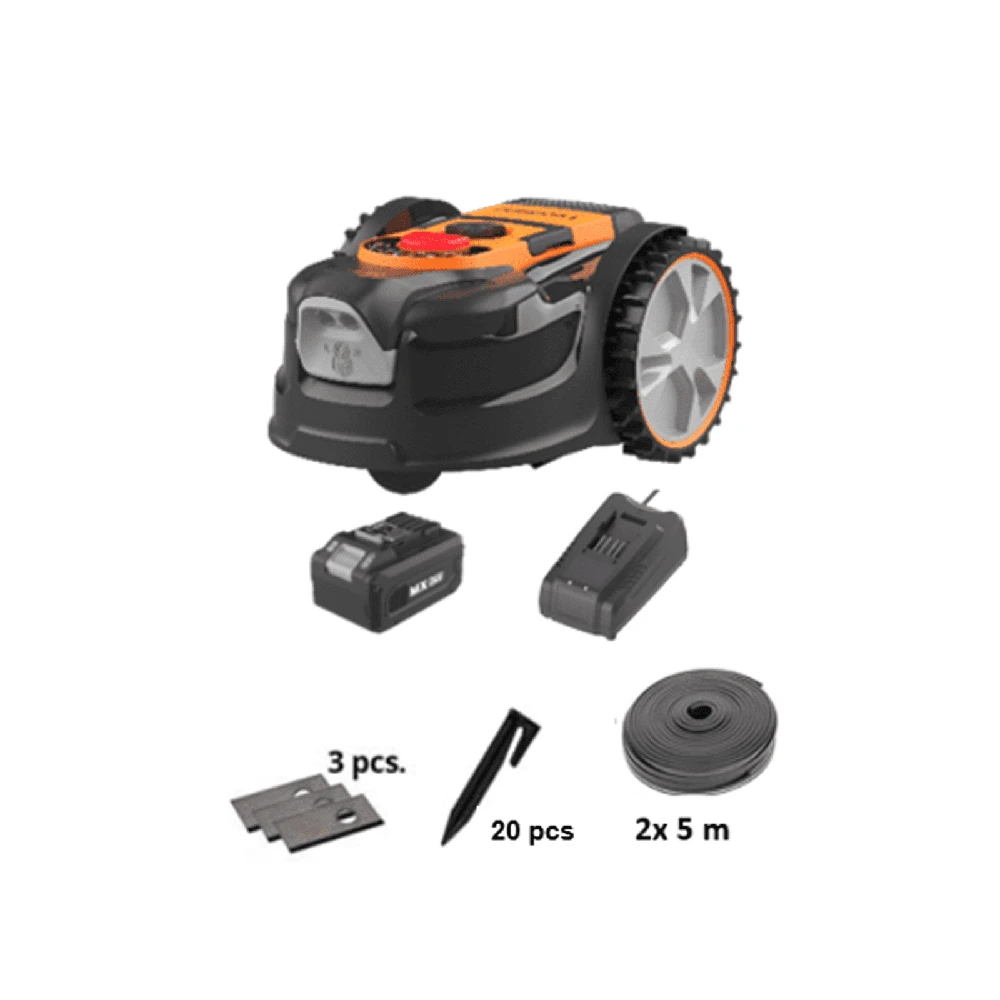 Belaidis vejos pjovimo robotas Lawnmaster, 24 V, 8 Ah, 400 m2