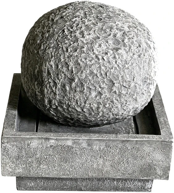 Dekoratyvinis lauko fontanas, 56 x 56 x 67 cm, su LED apšvietimu