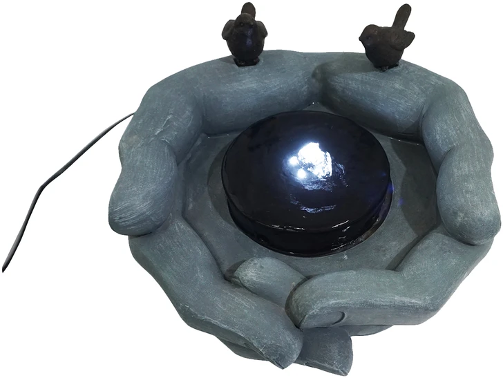 Dekoratyvinis vidaus fontanas, 32,5 x 31,5 x 21,5 cm, su LED apšvietimu