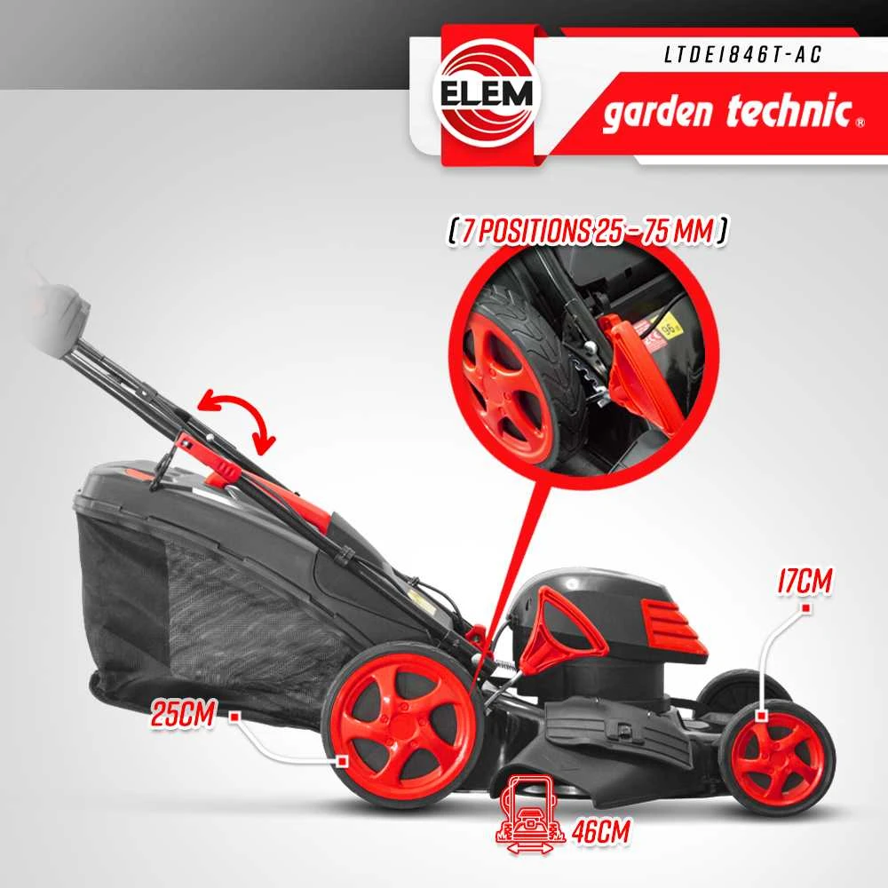 Elektrinė vėjapjovė 1800W ELEM GARDEN LTDE1846T-AC