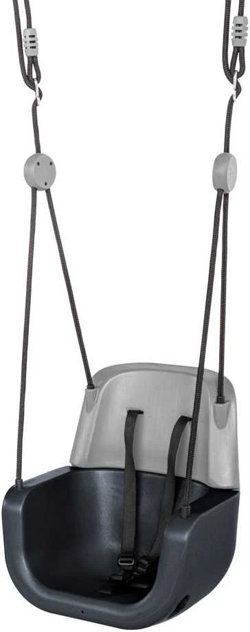 Ergonominės vaikiškos sūpynės 3in1, antracito