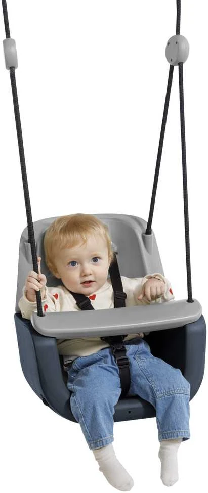 Ergonominės vaikiškos sūpynės 3in1, antracito