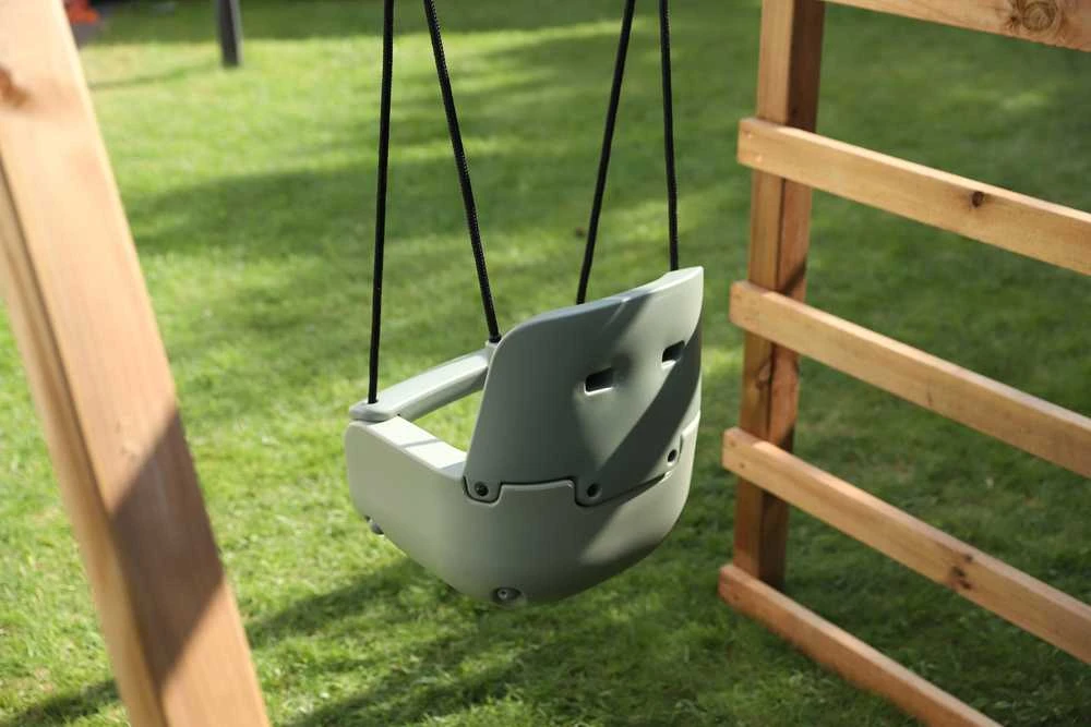 Ergonominės vaikiškos sūpynės 3in1, pastelinė žalia