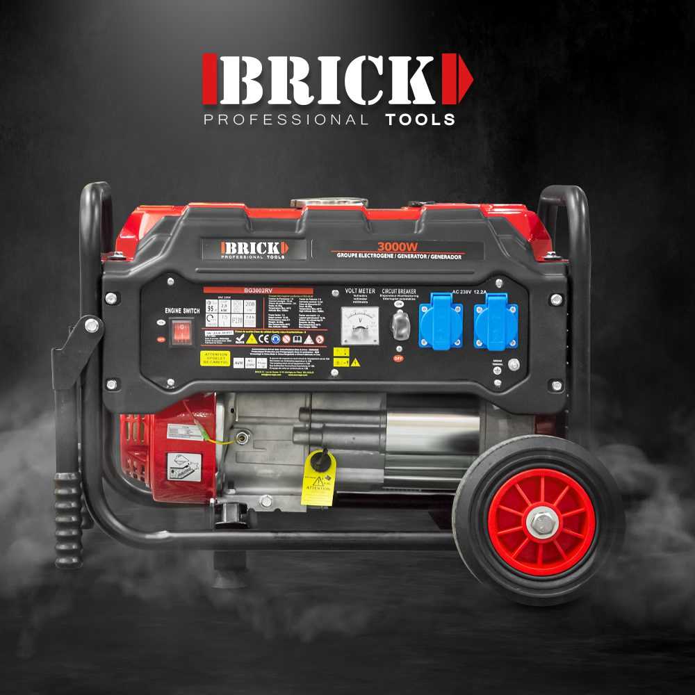 Generatorius su ratukais Brick, 3000 W