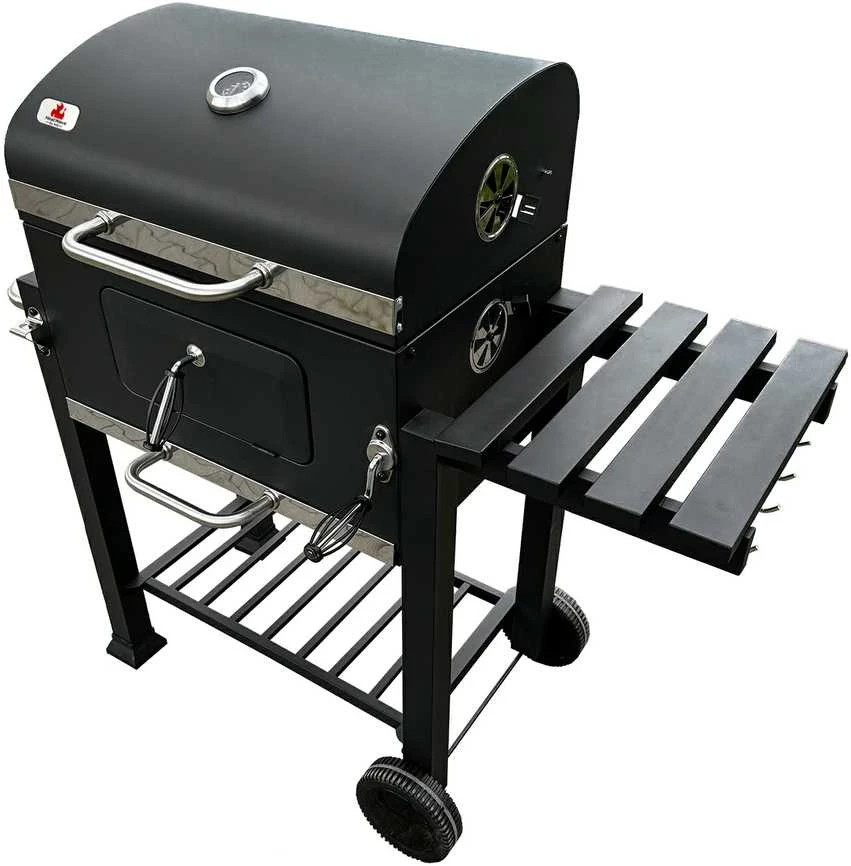 Kepsninė - grilis, 113.5 x 50 x 107 cm, su ketaus grotelėmis