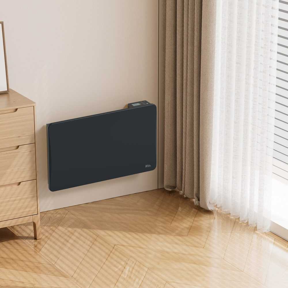 Keraminis - inercinis šildytuvas 1500 W, antracito