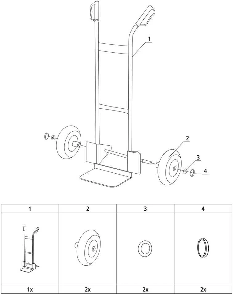 Stanley universalus rankinis vežimėlis, 200kg (SXWTD-HT522)