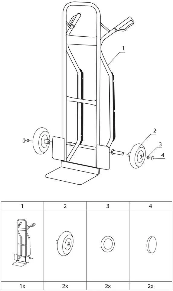 Krovinių vežimėlis Stanley HT524, 250 kg