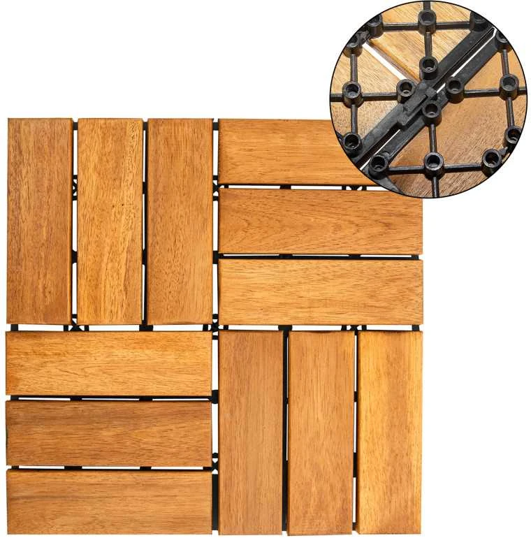 Lauko grindų danga, 30 x 30 x 2,4cm, 10 vnt