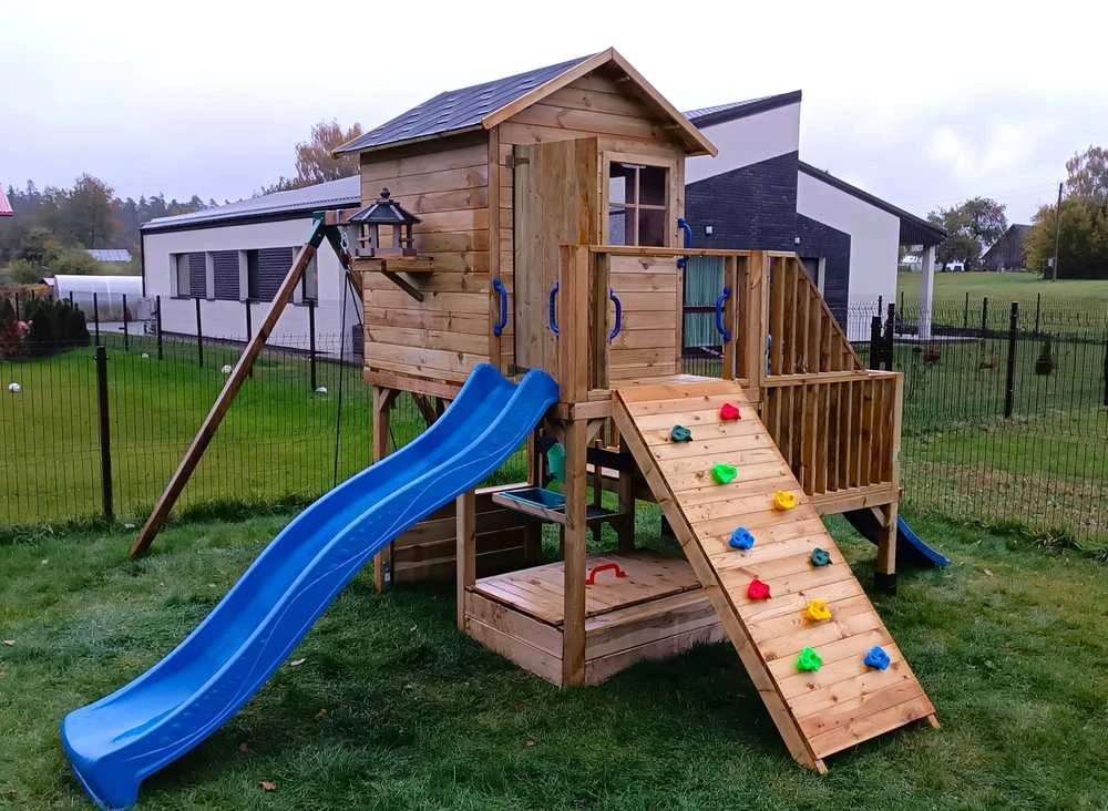 Mėlyna čiuožykla 220 cm