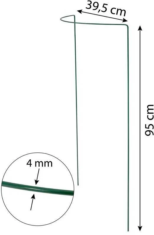 Metalinė augalų atrama, 95 cm