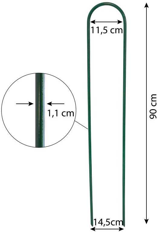 Metalinė augalų atrama "Lankas", 90 cm
